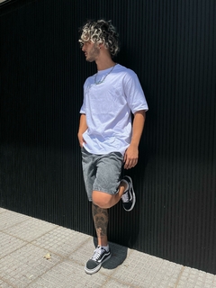 BERMUDA SNOWY BLACK MEN - Nissie Denim