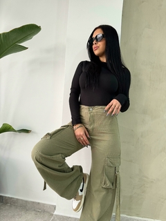 WideLeg Brescia Verde - Nissie Denim