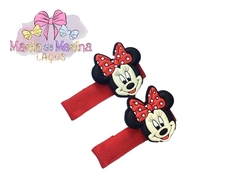 Parzinho Minnie no bico de pato