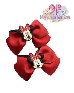 Parzinho Minnie no bico de pato