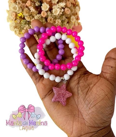 kit pulseiras estrela