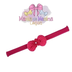 Faixinha laçinho tricot