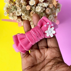 Faixinha para bebê laço veludo - comprar online