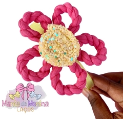 Arco flor fio de malha