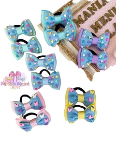 Parzinhos com mini apliques em biscuit