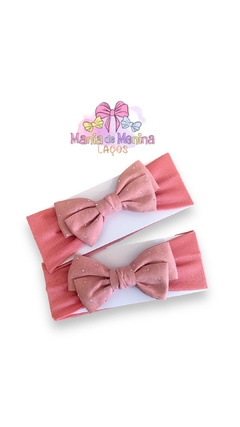 Turbante laço para bebê (serve de 0 á 6 meses)