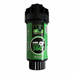 Tobera Riego Rain 2 Rosca De 1/2 Regulable 0 A 360 Grados
