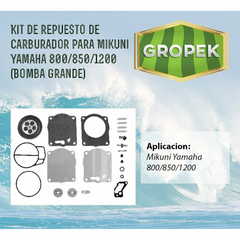 Kit Reparacion Carburador Mikuni BN 44I/BN6IP/Jet Ski Yamaha 800/850 - Gropek
