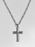AC0004702496 Colar Masculino Cruz Facetada Aço Inox na internet