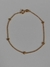 AC001105220 Pulseira Bolinha Achatada Banho de Ouro 18k na internet