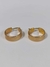 AC0026224 Brinco Argola Lisa e Fosca Banho de Ouro 18k - Andréa Carmem Semijoias - Atacado e Varejo de Semijoias
