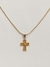 AC0045465150 Colar Cruz Vazada Banho de Ouro - comprar online