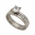 AC0106206 Anel Pedra de Zircônia e Micro Zircônias Aço Inox