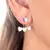 AC302 Brinco Ear Jacket Coração Aço Inox