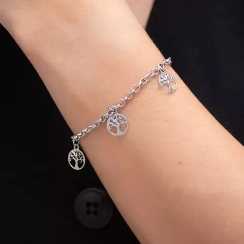 Pulseira com Pingente Árvore da Vida Aço Inox 304L AC5318 - comprar online