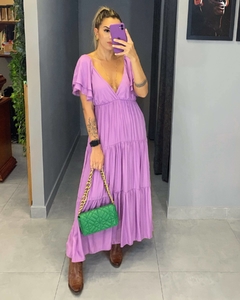 Vestido Midi Lavanda na internet