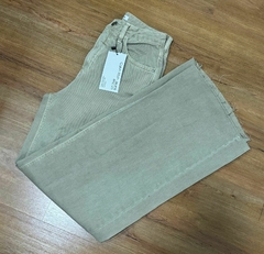 CALÇA FEMININA CALVIN KLEIN JEANS WIDE LEG CAQUI na internet