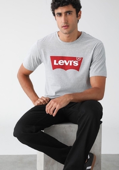 CAMISETA MASCULINA LEVI'S LOGO CLÁSSICA CINZA na internet