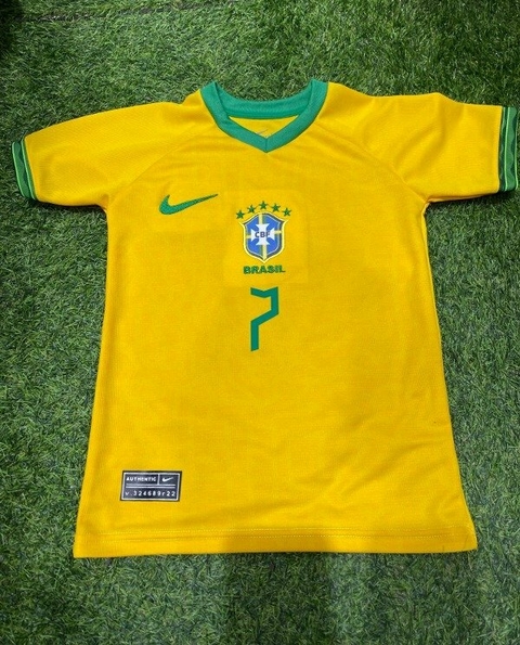CAMISETA DE BRASIL "VINI JR" NIÑO