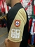 Camiseta retro de fútbol de Sporting de Lisboa, modelo 2001/2, con el escudo de Portugal en la manga.
