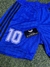 Short de fútbol retro de Argentina, color azul, con el número 10 y detalles en negro.
