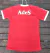 Camiseta retro de Independiente del año 1995, color rojo, vista trasera con logo de AdeS.
