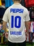 Camiseta suplente de Boca Juniors 2003, con el logo de Pepsi y el número 10, nombre Carlitos.