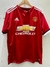 Camiseta retro del Manchester United de Zlatan Ibrahimovic, color rojo, con logo de Chevrolet y detalles en blanco.