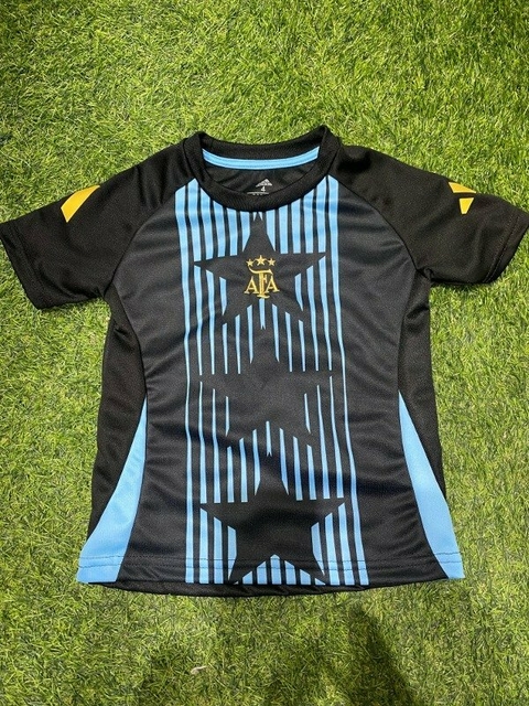 CAMISETA ENTRENAMIENTO NEGRA 3 ESTRELLAS AFA NIÑO
