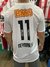 Camiseta retro del Santos con el número 11 y el nombre Neymar Jr en la parte posterior.