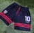 Shorts retro de River Plate de 1996, color negro con detalles rojos y número 10.