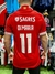 Camiseta roja del Benfica con el nombre "DI MARIA" y el número 11 en la espalda