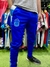 Pantalón de la selección argentina suplente 2024/5, color azul, con el escudo de la AFA y detalles en blanco.