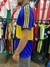 Camiseta de Boca Juniors, modelo reedición, con franjas azules y amarillas, vista lateral.