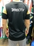 Camiseta de fútbol San Lorenzo, vista posterior, color negro con detalles en dorado y logo de DIRECTV en la espalda.