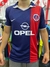 Camiseta retro de fútbol del PSG 2002/2003, con diseño en azul y rojo, logo de Opel y Nike, usada por Ronaldinho.