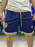 Short de Boca Juniors de Nike, color azul marino con detalles en amarillo y el logo del club en la pierna izquierda.