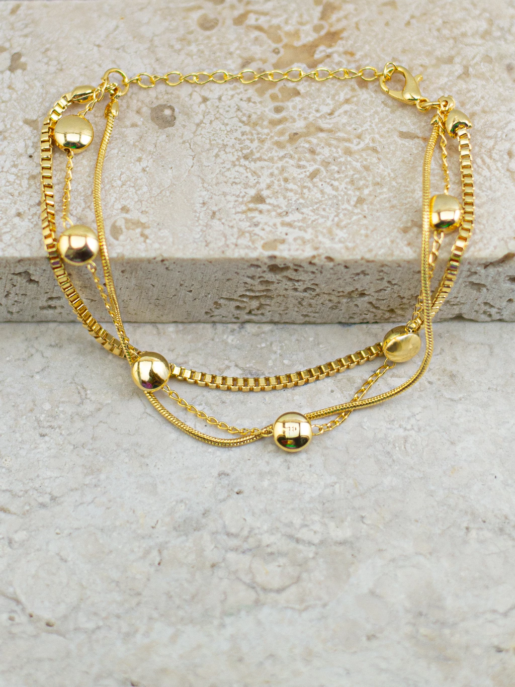 Pulseira Trio Dourada
