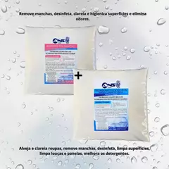 KIT PERCABONATO DE SODIO + ALVEJANTE DE ROUPAS EM PÓ - 2 KG