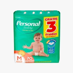 FRALDA DESCARTAVEL PROTECT SEC HIPER PERSONAL BABY 1 PACOTE TAMANHO M COM 70UN - comprar online