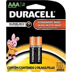 Pilha Palito AAA C/2 Un Duracell