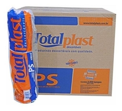 Tampa Para Pote Redondo 100 ML 2.000UN Totalplast