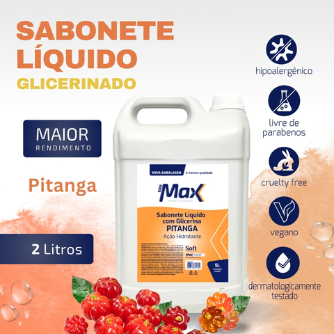 SABONETE LIQUIDO PEROLADO COM GLICERINA 5 LITROS PITANGA EDUMAX - comprar online