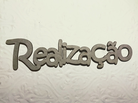 Scrap Palavras Cardboard - Realização