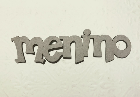 Scrap Palavras Cardboard - Menino