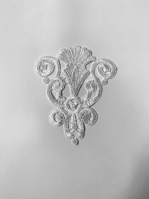 Aplique Renda de Algodão - Branca