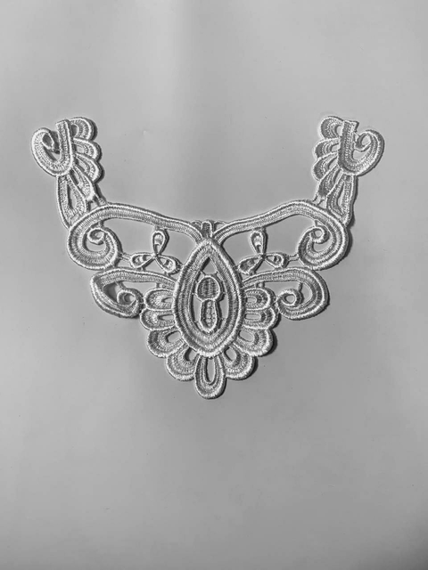 Aplique Renda de Algodão - Branca