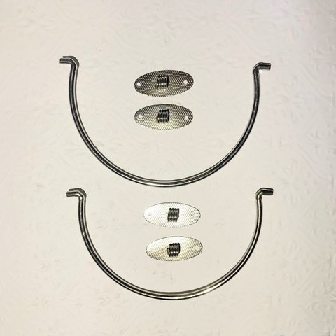 Alça de Arame em Arco - Niquelada - Pé para fora