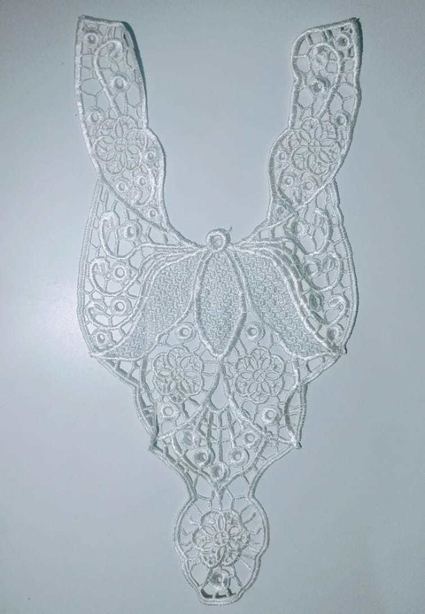 Aplique Renda de Algodão - Branca