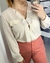 Camisa Babados Viscose Off White - comprar online